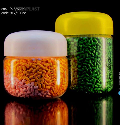 جرة 65 سم مكعب دائرية الفتح 50 مع غطاء