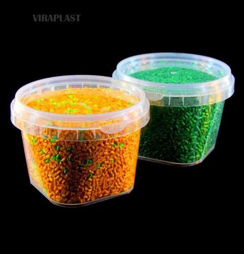  وعاء زبدة دائري 300 سم مكعب مع غطاء مع غطاء